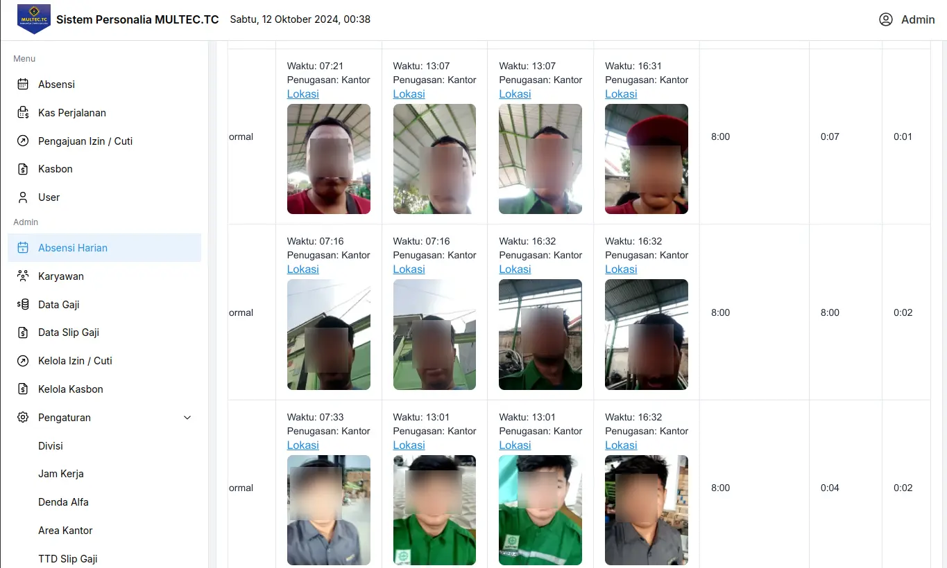 Screenshot of AI Powered HR Management System